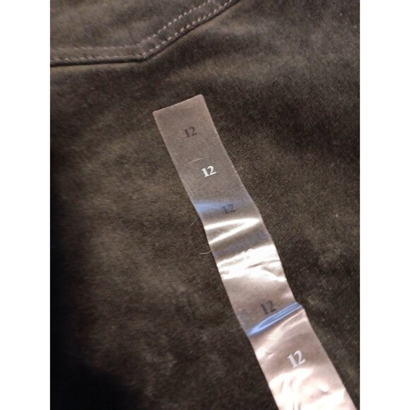 St Johns Bay Corduroy Pants Womens 12 Secretly Slender Straight Leg Green NWT - Picture 3 of 8